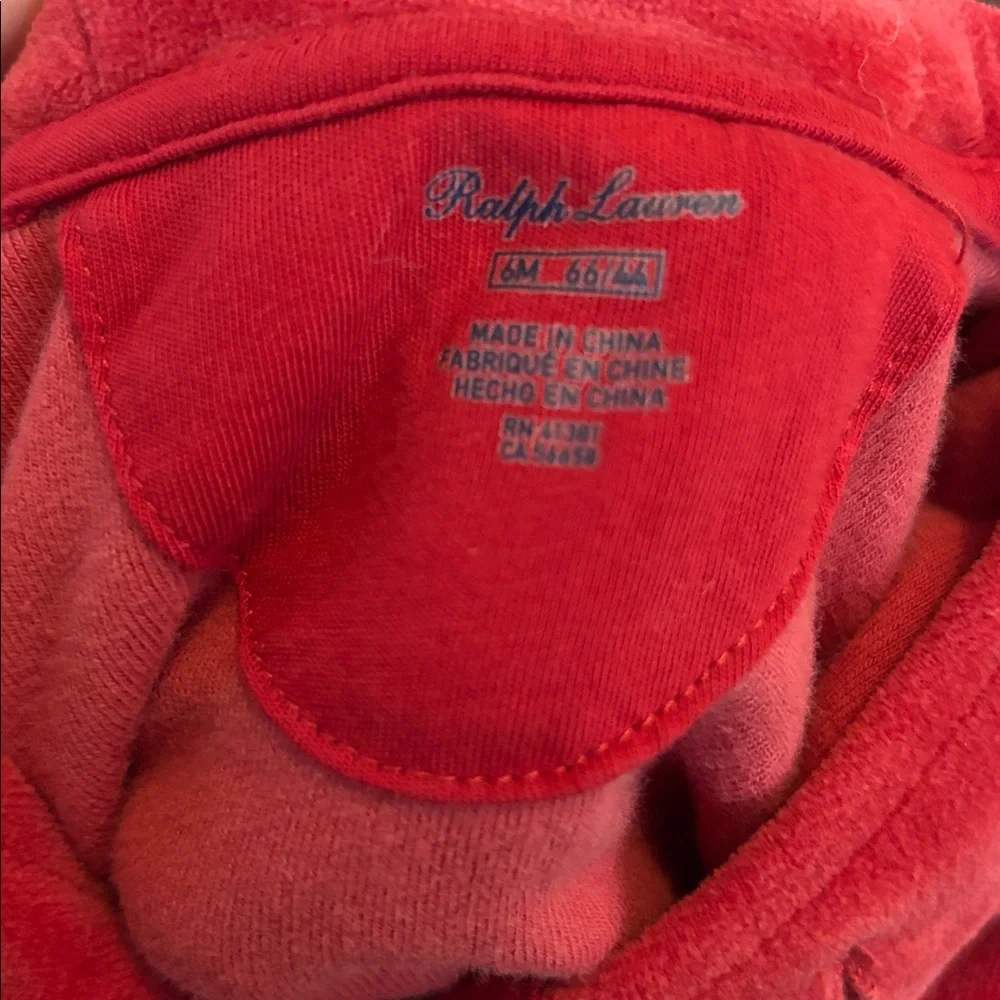RALPH LAUREN | 6M button up one piece